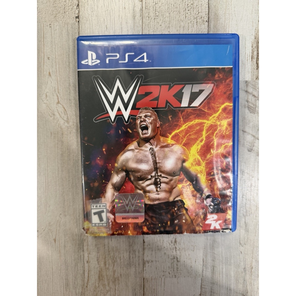 WWE 2K17 PS4 PlayStation 4 Wrestling Game Brock Lesnar 2K Complete w/ Case